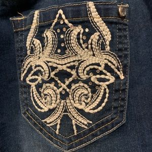 Planet Motherhood Maternity Jean Cuffed Capris